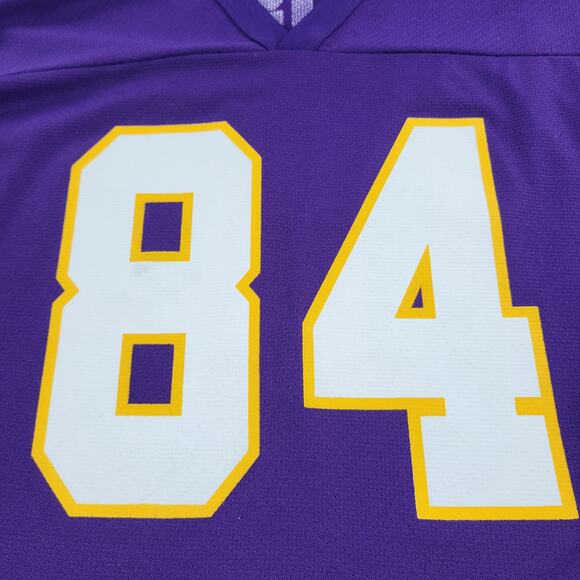VTG Logo Athletic Randy Moss Jersey Mens XL Purple Minnesota Vikings NFL 90's - Picture 15 of 15